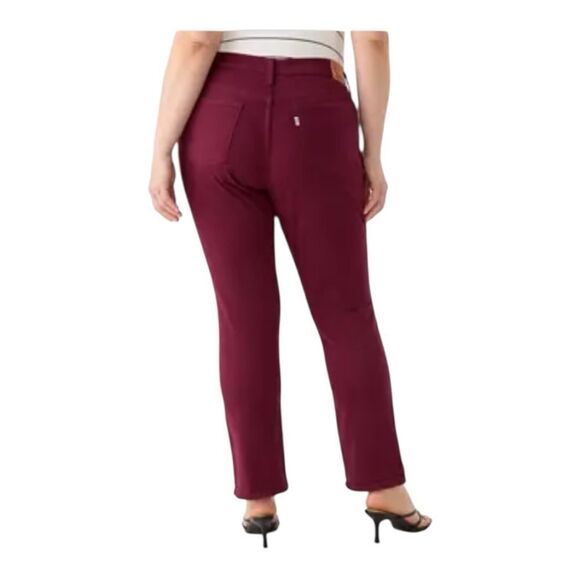 Levi's Plus Classic Straight Jeans Windsor Wine- Size 16W - Picture 3 of 13